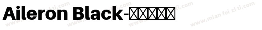 Aileron Black字体转换